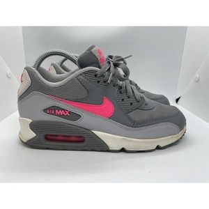 Nike Air Max Shoes Mesh 724855-007 Gray Pink Women Kids Sz 6Y Sneakers